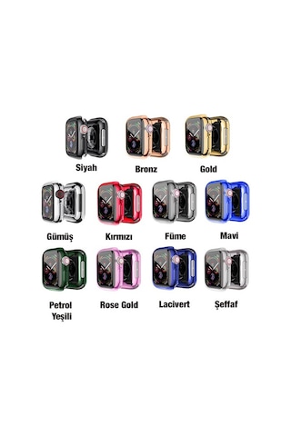 Ally Apple Uyumlu iOS Watch 7 41Mm 360 Koruma Ultra Slim Silikon Kılıf