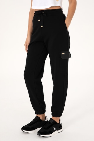 U.S. Polo Assn. Kadın Siyah Jogger Eşofman Altı 50306714-VR046