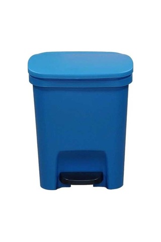 Dancemonkey 10l Mutfak Tuvalet Banyo Kova, Kapaklı, Ayakla Çalıştırılır, Sessiz, Plastik, Mavi Mavi