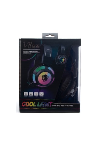 Rosstech V8 Mikrofonlu RGB Işıklı Oyuncu Kulaklığı