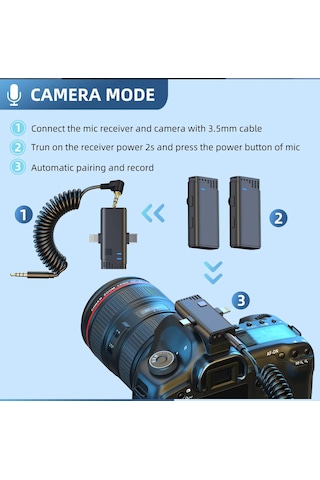 Yeni 3 İn 1 Taşınabilir Yaka Mikrofonu Taşınabilir Şarj Kutusu