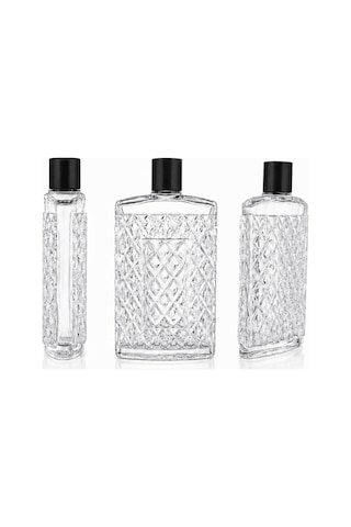 200 Ml 3 Adet Kristal Kolonya Şişesi