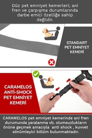 Caramelos Evcil Hayvan Araç Emniyet Kemeri Köpek Oto Kemeri Araba Oto Aksesuar Khvynas