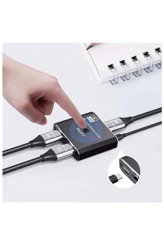 8k Displayport Kumandalı Çift Yönlü Çoklayıcı Switch Splitter