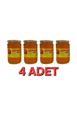 4 X 850gr Aoç Bal Atatürk Orman Çiftliği Ankara Balı Süzme Çiçek Bal 3400 Gram
