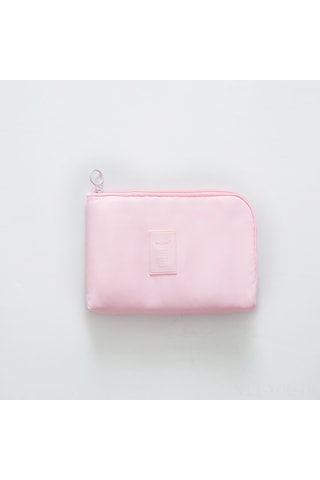 Konesam Pembe Su Geçirmez Rehberlik Çantası - 21x14x3cm Büyük Kapasiteli, Şarj Cihazları, Kablolar, Kulaklıklar İçin Seyahat Elektronik Organizerı