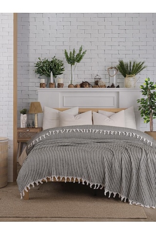 Battaniye Pamuk Piramid 180x200 Cm Yeşil