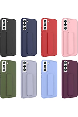 Galaxy S22 Plus Kılıf Zore Qstand Kapak Lila