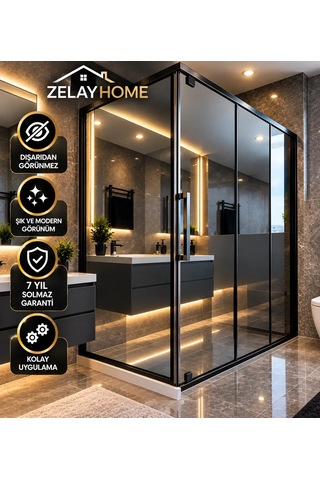 Zelayhome Silver Aynalı Duşakabin Filmi 100 CM X 4 M