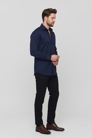 Oversize Rahat Kesim Erkek Gömlek Lacivert