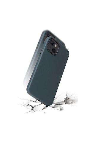 Apple Uyumlu iPhone 13 Kılıf Zore Eyzi Kapak Kahverengi