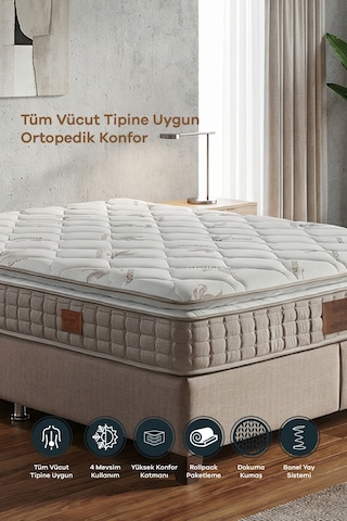 Mobyat Konfor Plus Ultra Full Ortopedik Pedli Tek Kişilik Yatak