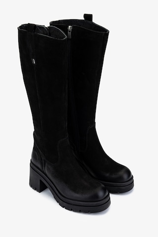 Valmenti Kadın Hakiki Deri Siyah Nubuk Casual Çizme 322 2351307 Bn Czm Sk24-25 Sıyah Nbk Siyah Nubuk