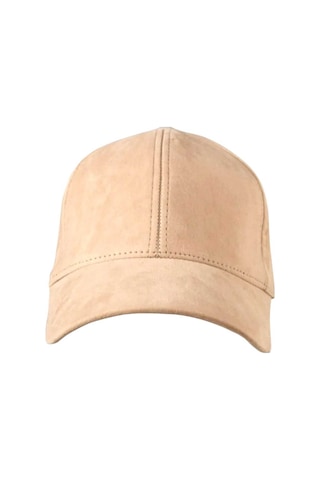 Uniquetrenders Unisex Vegan Süet Şapka Bej