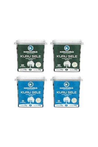 Marmarabirlik Kuru Sele Zeytin 400 Gr 3xs Ve Xs 4 Lü Paket
