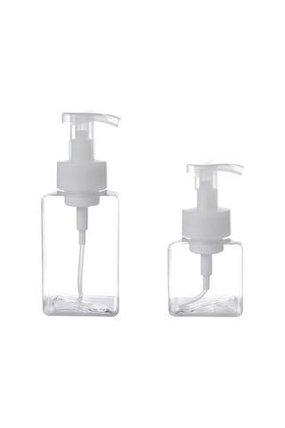 2 Adet Taşınabilir Köpük Şişe Sıvı Sabun Şişeleme Şampuan Losyon Duş Pompası Dispenser Konteyner