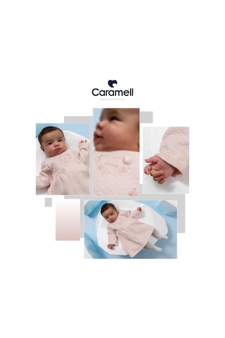Caramell %100 Pamuk Love Hugs Kız Bebek Elbise Crml.elb2035 Lila