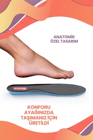 Mag Shoes Ortopedik Yumuşak Tabanlık Rahat Konforlu Ayakkabı Tabanlığı Memory Foam Hafızalı Tabanlık
