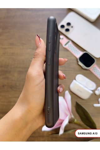 Samsung Galaxy A13 Uyumlu Kamera Korumalı Darbeye Dayanıklı Renk Atmayan Keep Silikon Kılıf Siyah