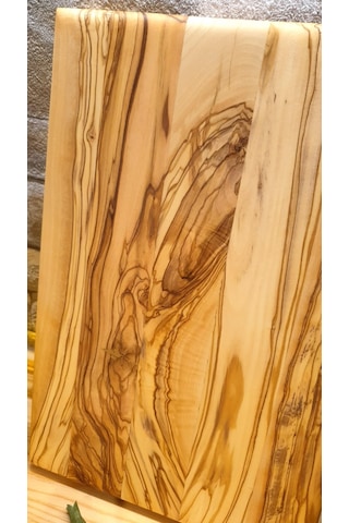 Zeytin Ağacı Doğal Ahşap Büyük Kesme Sunum Mutfak Tahtası
