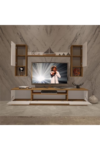 Decoraktiv Trendstyle 5das Mdf Tv Ünitesi Tv Sehpası Pera - Beyaz
