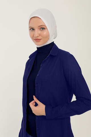 Sonbaharmoda Kadın Uzun Kollu Yarım Balıkçı Yakalı Penye Likralı Body - Lacivert Lacivert