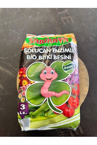Solucan Enzimli Bio Bitki Besinli Toprak 3 Litre