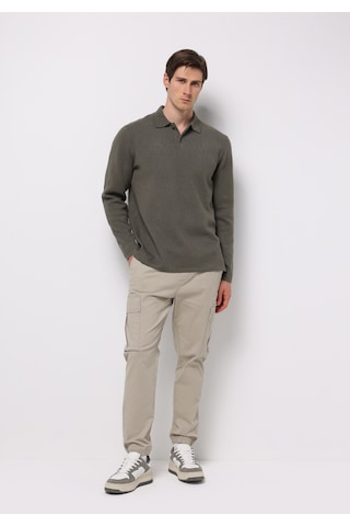 Colin's Colins Regular Fit Polo Yaka Jakarlı Erkek Yeşil Kazak Cl1076234 Q1.v2 Kha Haki