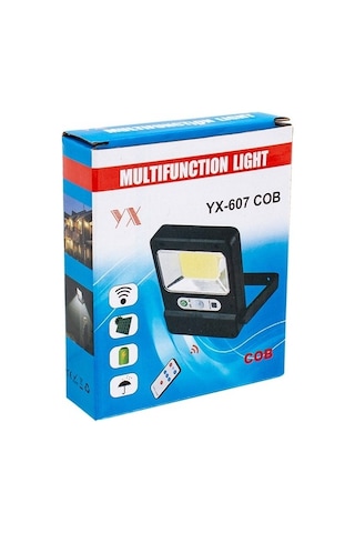 Powermaster Yx-607 Cob Ledli Solar Panelli Çok Fonksiyonlu Lamba