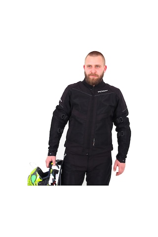 Venom Ceket Rock Cordura ( Impactec Korumalı ) Siyah