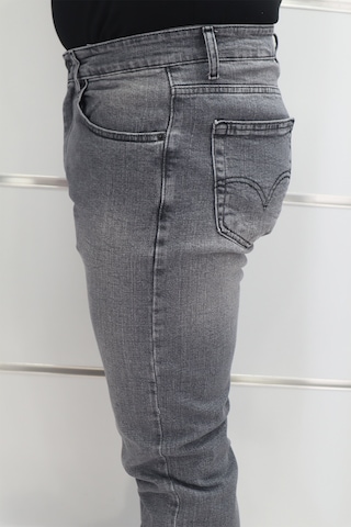 Denim Cartel Dmctekstil Erkek Normal Bel Dar Kesim Boru Paça Jean Pantolon Gri