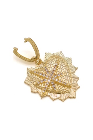 Ajda Charm Çelik Altın Kaplama Kadın Kalp Model-chr-125 Gold