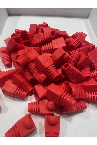 Kırmızı Rj45 Kılıf Kırmız Cat6 Kılıf Kırmızı Cat5 Kılıf 100 Adet