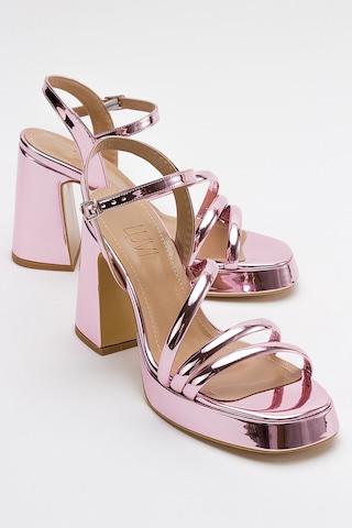 Luvishoes Heas Pembe Kadın Topuklu Ayakkabı Pembe