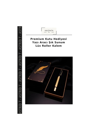 Premium Kutu Hediyesi Yazı Aracı Şık Sunum Lüx Roller Kalem