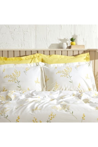 Karaca Home Loretta %100 Pamuk Çift Kişilik Nevresim Takımı Sarı - 200.22.08.0021 Sarı