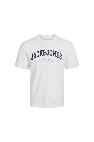 Jack & Jones Jjecaleb Varsıty Tee Ss O Beyaz Erkek Çocuk Kısa Kol T-shirt Beyaz