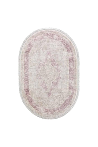 Flora Halı Ayşıl 1716A Pembe Oval