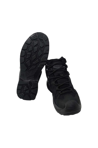 Scooter Kısa Askeri Bot Outdoor Dağcı Taktikal Nubuk Deri Su Geçirmez Waterproof Bot - Siyah