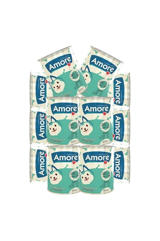 Amore Puppy Kuzu Etli ve Pirinçli Yavru Köpek Konservesi 12 x 400 G