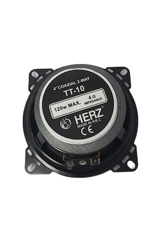 Herz 10cm 120watt Çift Yollu Tweeterli Oto Hoparlör Tekli Oto Hoparlör