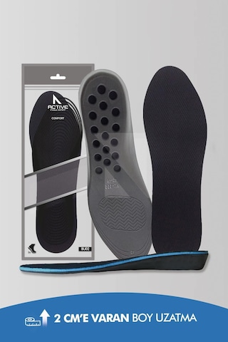 Active Team BU01 - 2 Cm Boy Uzatıcı Gizli Topuk Yükseltici, Tabanlık