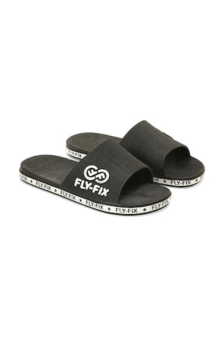 Fly-Fix Kaymaz Düz Topuklu Unisex Terlik Siyah