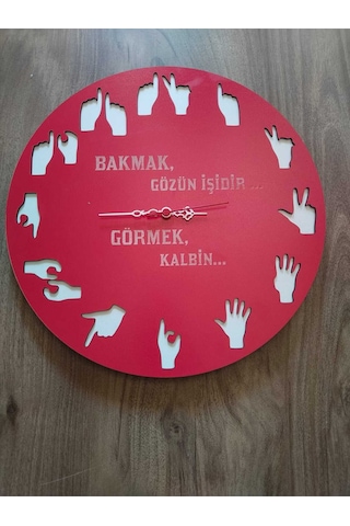 Mrchediyesepeti Duvar Saatleri Kişiye Özel Tasarım Şık Ve Kaliteli No963 Çok Renkli
