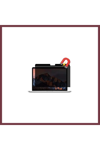Storeşahin Apple Uyumlu Macbook Air 13.3 Macbook Manyetik Hayalet Ekran Koruyucu - Siyah Shn0720