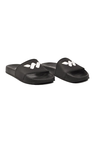 Walkway Siyah-beyaz Hafif Esnek Unisex Terlik 8000-02 G