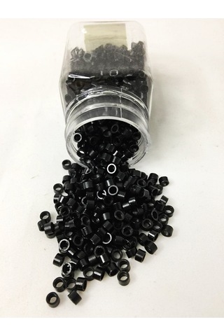 Prodiva Siyah Yivli Kaynak Saç Boncukları 1000’Li