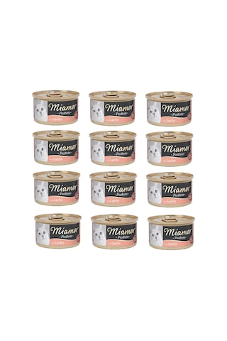 Miamor Pastete Somonlu Kedi Konservesi 12 x 85 G