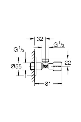 Grohe 1023422430 Stop Valf Mat Siyah