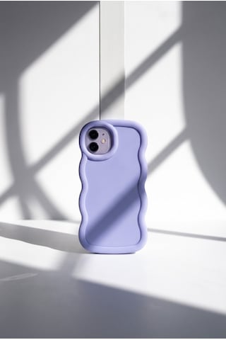 Apple iPhone 11 Pro Uyumlu Dalgalı Tasarım Kamera Korumalı Mat Silikon-54239 Mor